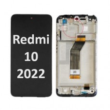 Xiaomi Redmi 10 (2022) LCD / OLED touch screen with frame (Original Service Pack) [BLACK / TARNISH] X-403